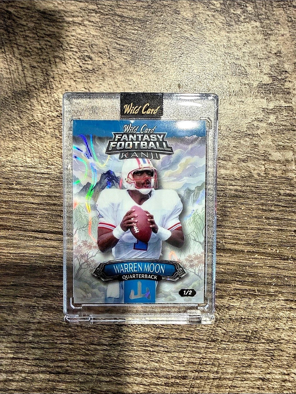 Wild Card Fantasy Football Warren Moon Quarterback card Football Trading Card